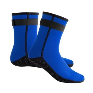 3mm Waterproof Long Beach Diving Socks Warm Non-slip Snorkeling Socks, Size: L(Blue)