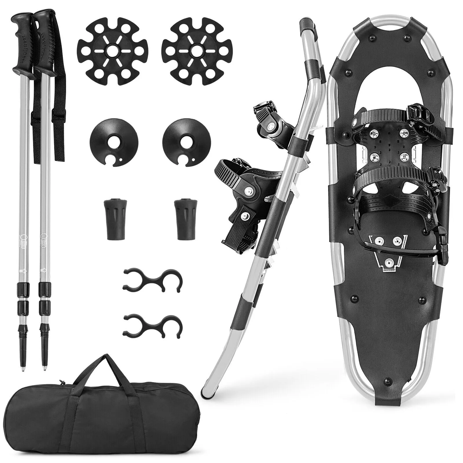 4-in-1 Lightweight Terrain Snowshoes for Adults Youth Kids