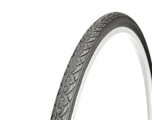 700 x 35c (37-622) Hybrid Trekking Bike Folding Bead Tyre With Semi Slick City Tread Black