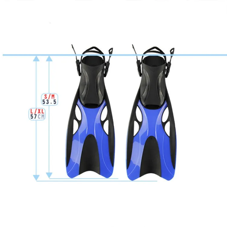 Adjustable Swimming Diving Fins Professional Diving Equipment For Adults, Size: M(Blue)