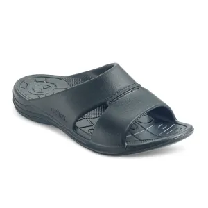 Aetrex Bali 9000 Slide Sandal (Men) - Black