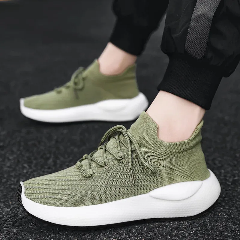 Amozae-2024 Men's Summer Fresh Breathable Mesh Casual Sneakers Original Comfort Lightweight Sports Running Shoes for Men