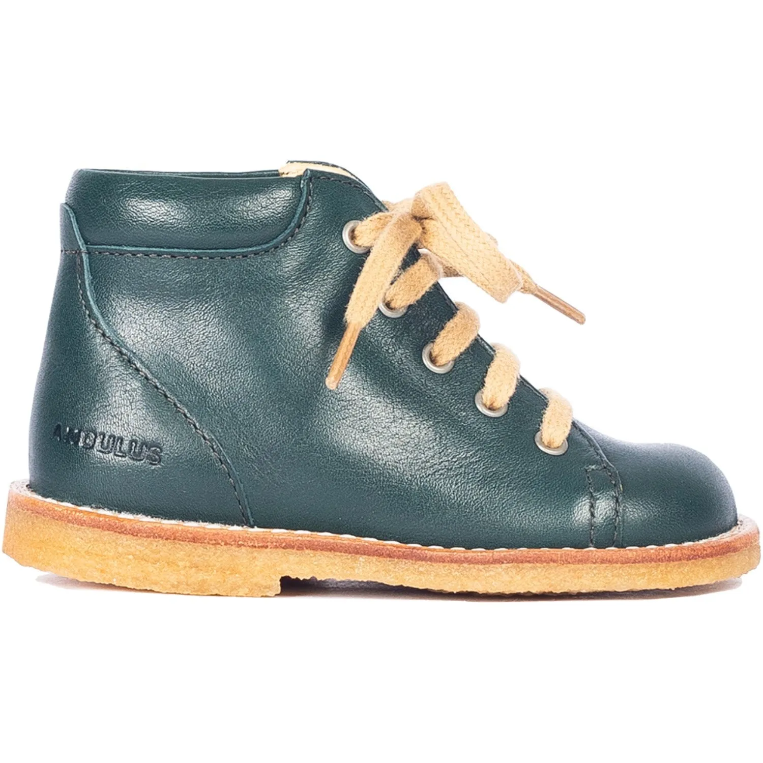 Angulus Deep Teal Classic Lace-up Shoes