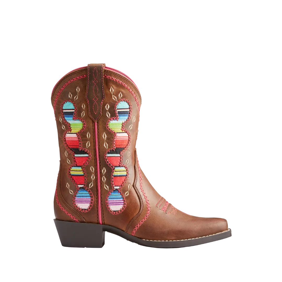 Ariat Girl's Desert Diva Snip Toe Leather Boots