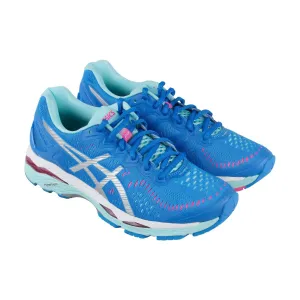 Asics Gel Kayano 23 T696N-4393 Womens Blue Canvas Low Top Athletic Running Shoes