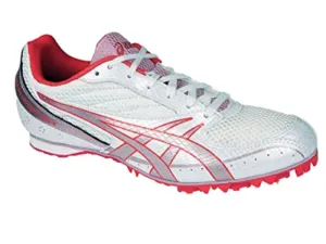 Asics Hyper RocketGirl 4 Women's White Red Pink Track & Field Cleat Shoes