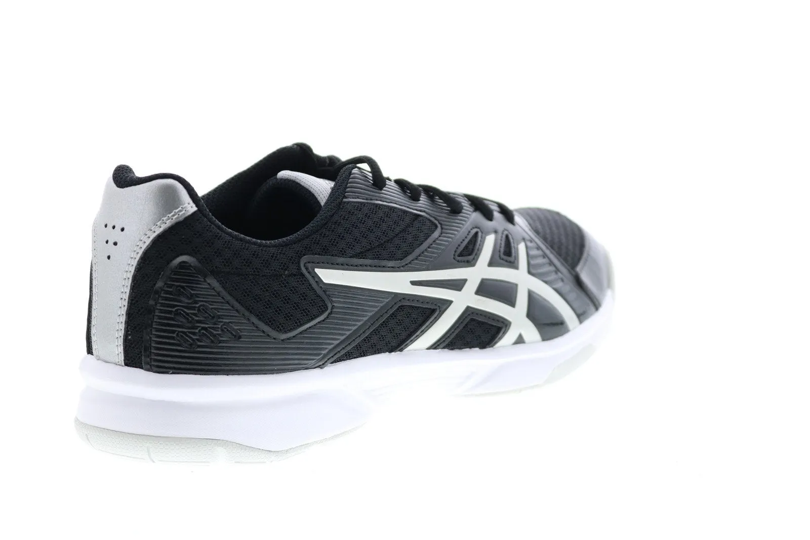 Asics Upcourt 3 1071A019-005 Mens Black Mesh Lace Up Athletic Volleyball Shoes