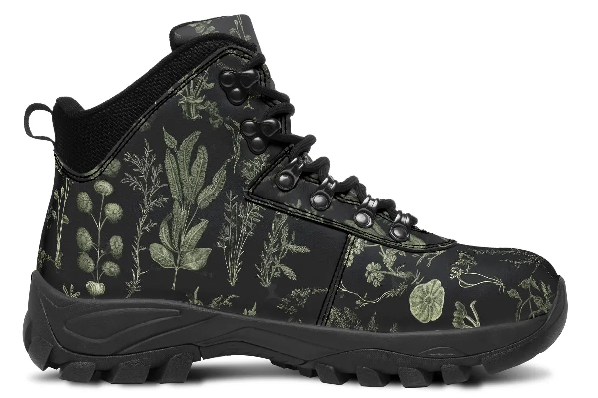 Autumn Memoir Outdoor Boots - Water Resistant Vegan Leather Trekking Shoes with Durable Soles