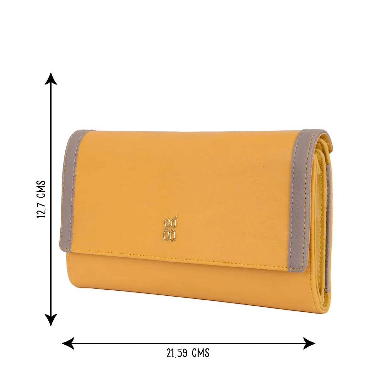 Baggit Women's 3 Fold Wallet - Extra Large (Yellow)