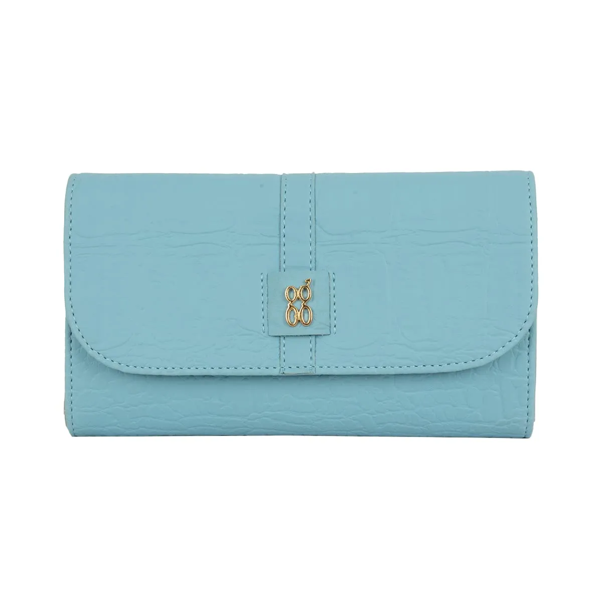 Baggit Women's 3 Fold Wallet - Large (Blue)