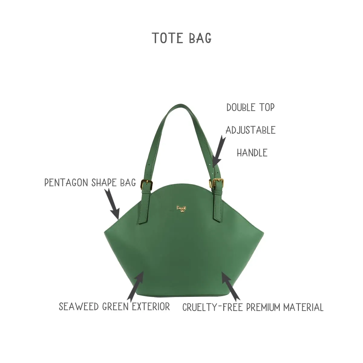 Baggit Women's Tote Handbag (Green)