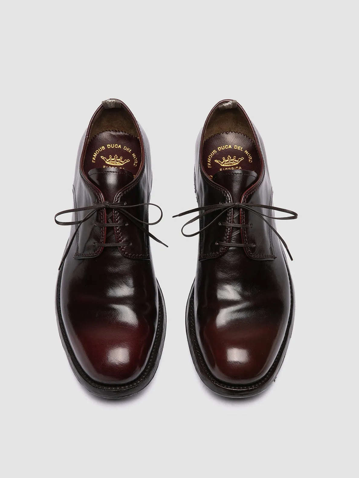 BALANCE 019 - Brown Leather Derby Shoes