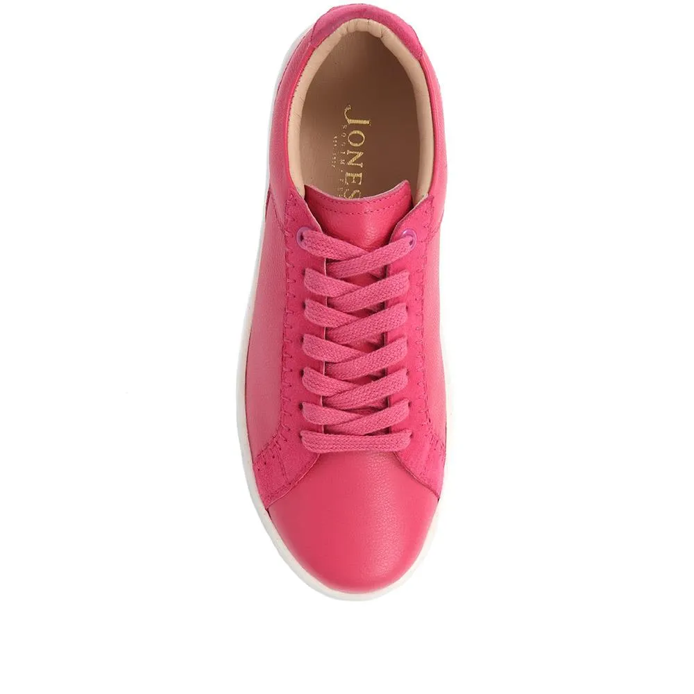 Bergamot Leather Trainers  - BERGAMOT / 325 586