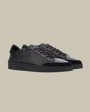 Black Leather Sneaker