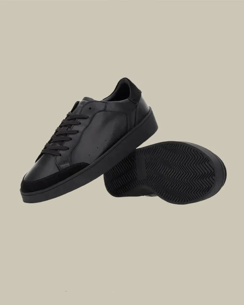 Black Leather Sneaker