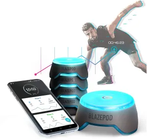 BlazePod Flash Reflex Lights and Reaction Training System, Challenging Activities to Improve Speed and Agility - for Athletes, Martial Arts, Soccer, Boxing, Basketball, Coaches and Trainer