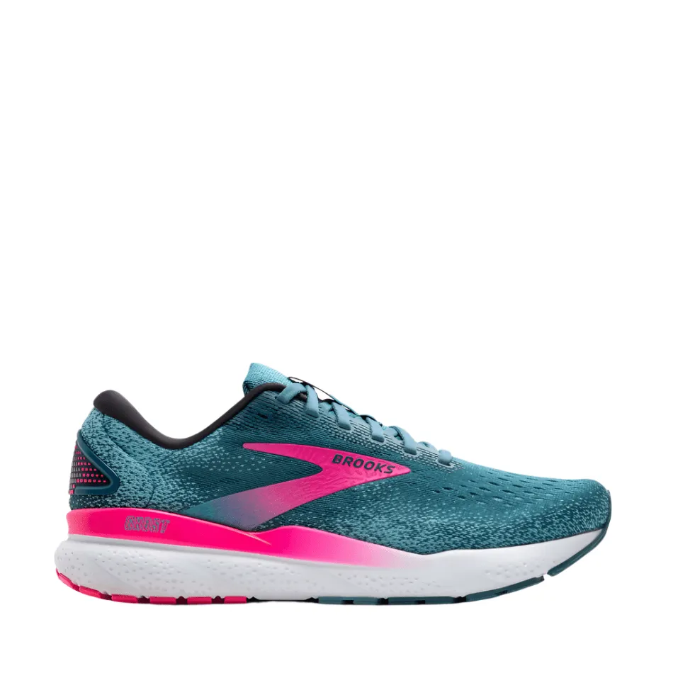 Brooks Women's Ghost 16 Running Shoes in Blue/Pink/Morrocan Blue AW24