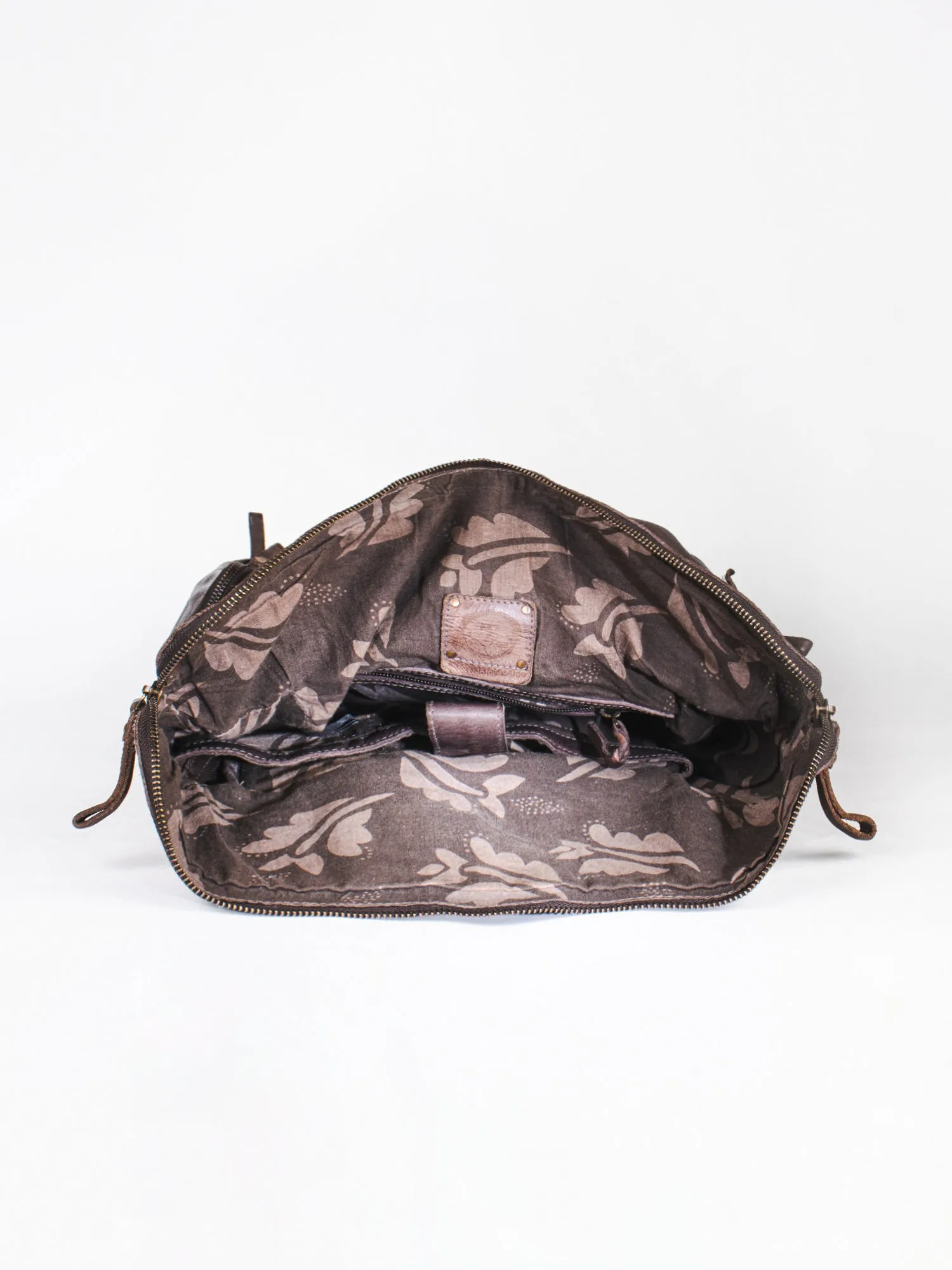 Brown Leather Backpack By Art N Vintage