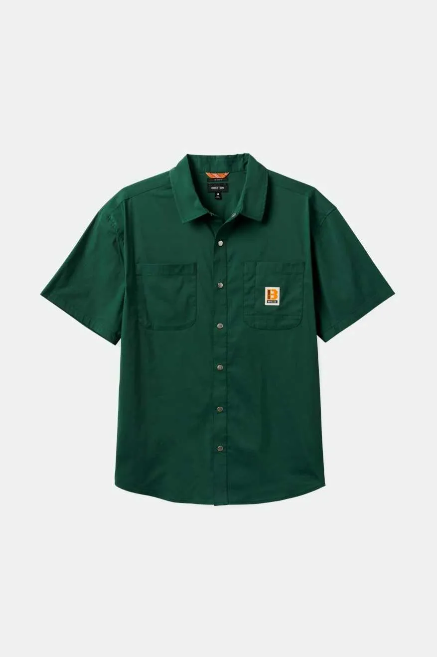 Builders Mechanic S/S Woven Shirt - Trekking Green