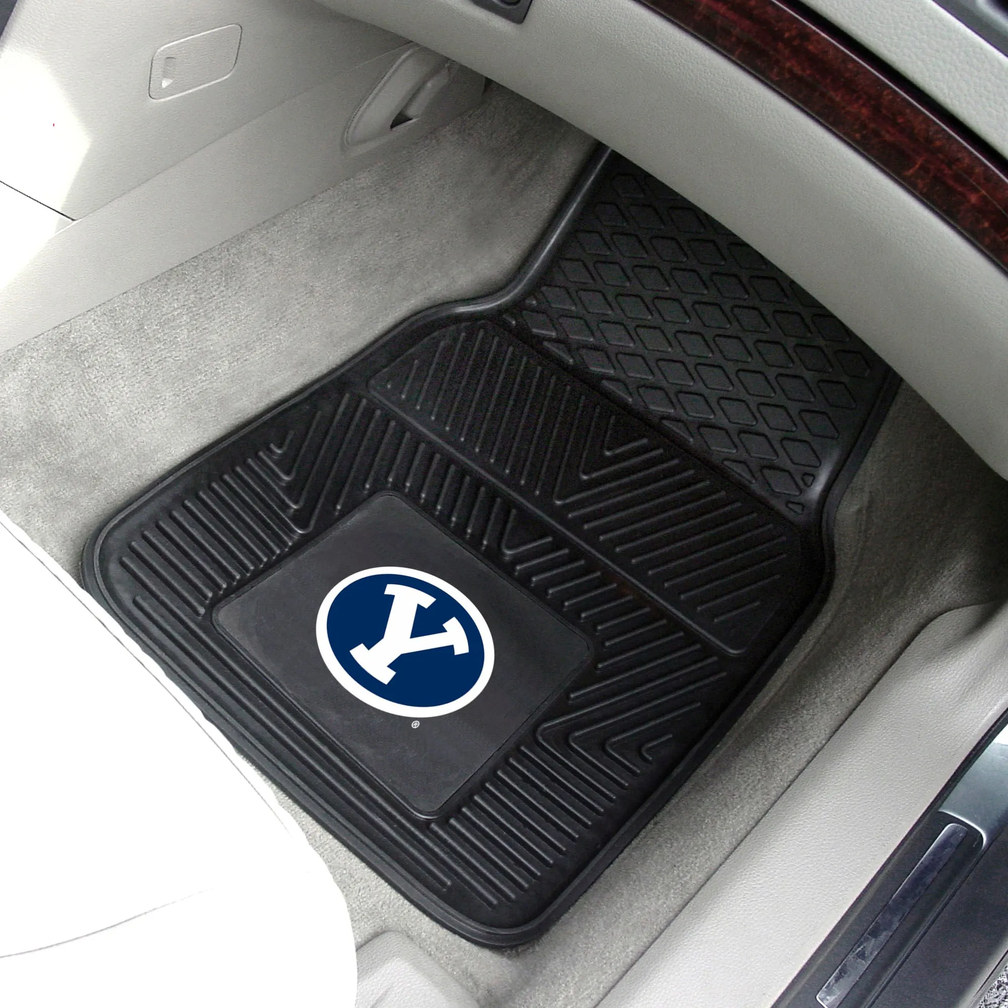 BYU Cougars Heavy Duty Car Mat Set - 2 Pieces