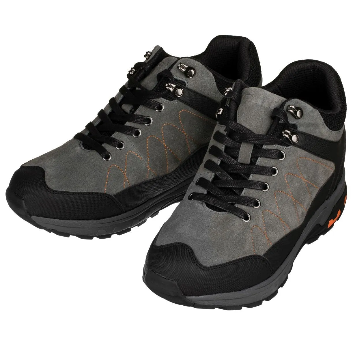 CALTO - H75472 - 3.2 Inches Taller (Grey) - Hiking Style Boots