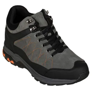 CALTO - H75472 - 3.2 Inches Taller (Grey) - Hiking Style Boots