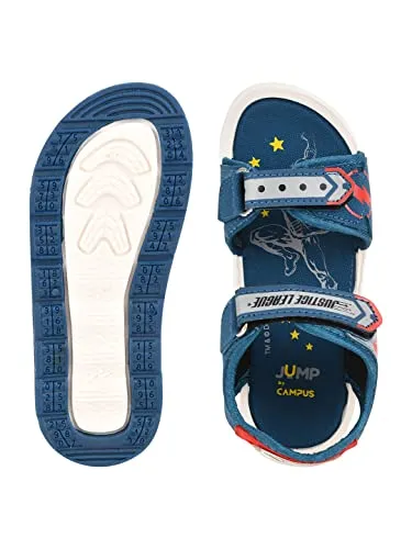 Campus KIDS DRS-202 TURQ.BLU/GRY Outdoor sandal -8 UK/India