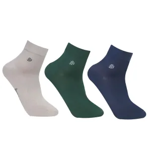 Classic Bamboo Ankle Socks | Assorted - Pack of 3