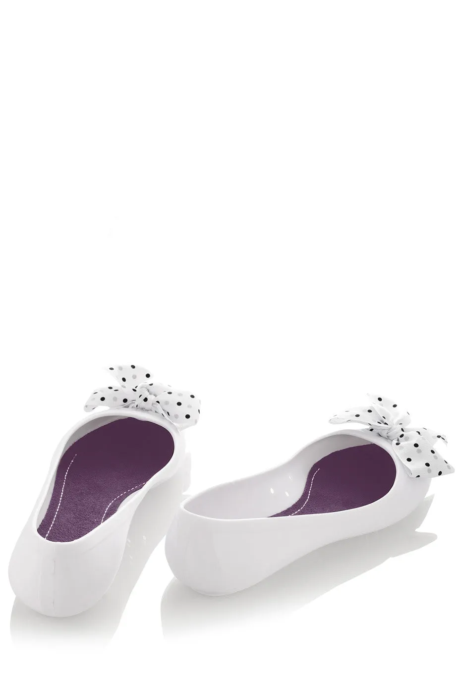 COLORS OF CALIFORNIA CHIC IN THE CITY White Ballerinas