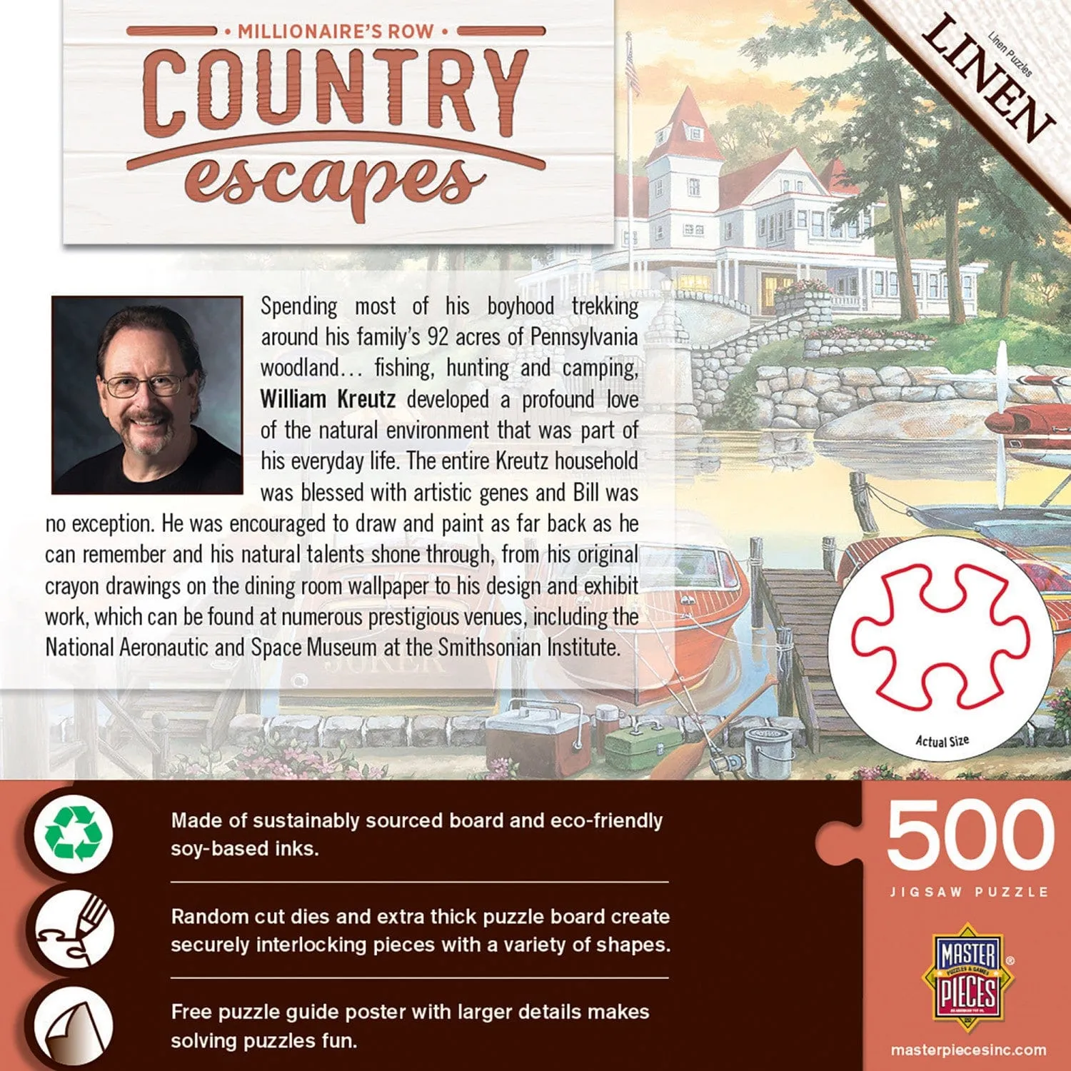 Country Escapes - Millionaire's Row 500 Piece Jigsaw Puzzle