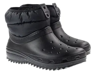 Crocs Clogs Womens Classic Neo Puff Shorty Boot Black