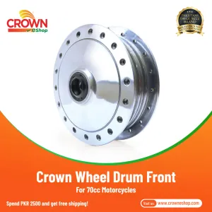 Crown Wheel Drum Front for 70cc Motorcycles