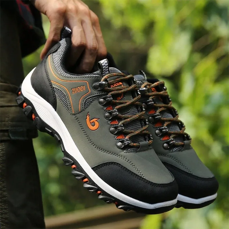 Cuzcare Men Orthopedic Shoes Anti-collision Anti-slip Rubber Hiking Sneakers