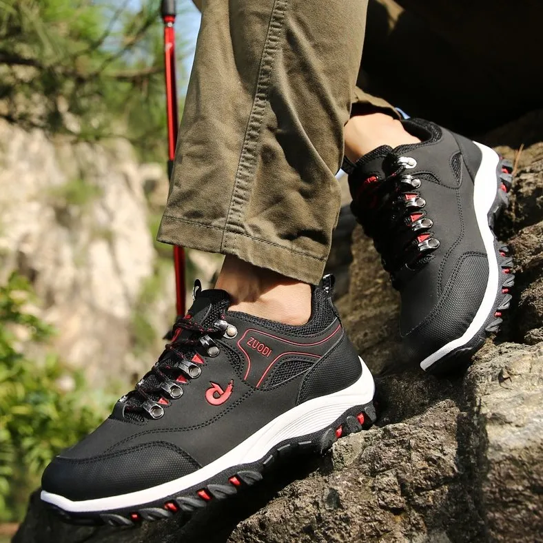 Cuzcare Men Orthopedic Shoes Anti-collision Anti-slip Rubber Hiking Sneakers