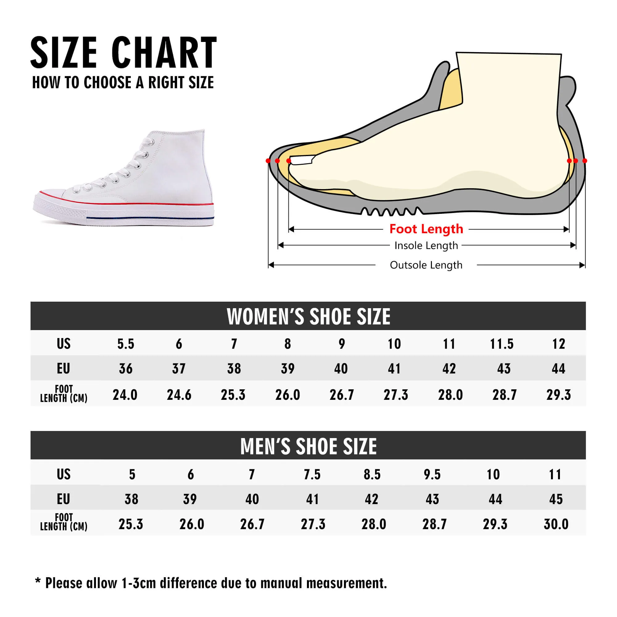 Designer Shoes High Top Canvas -D70 X1