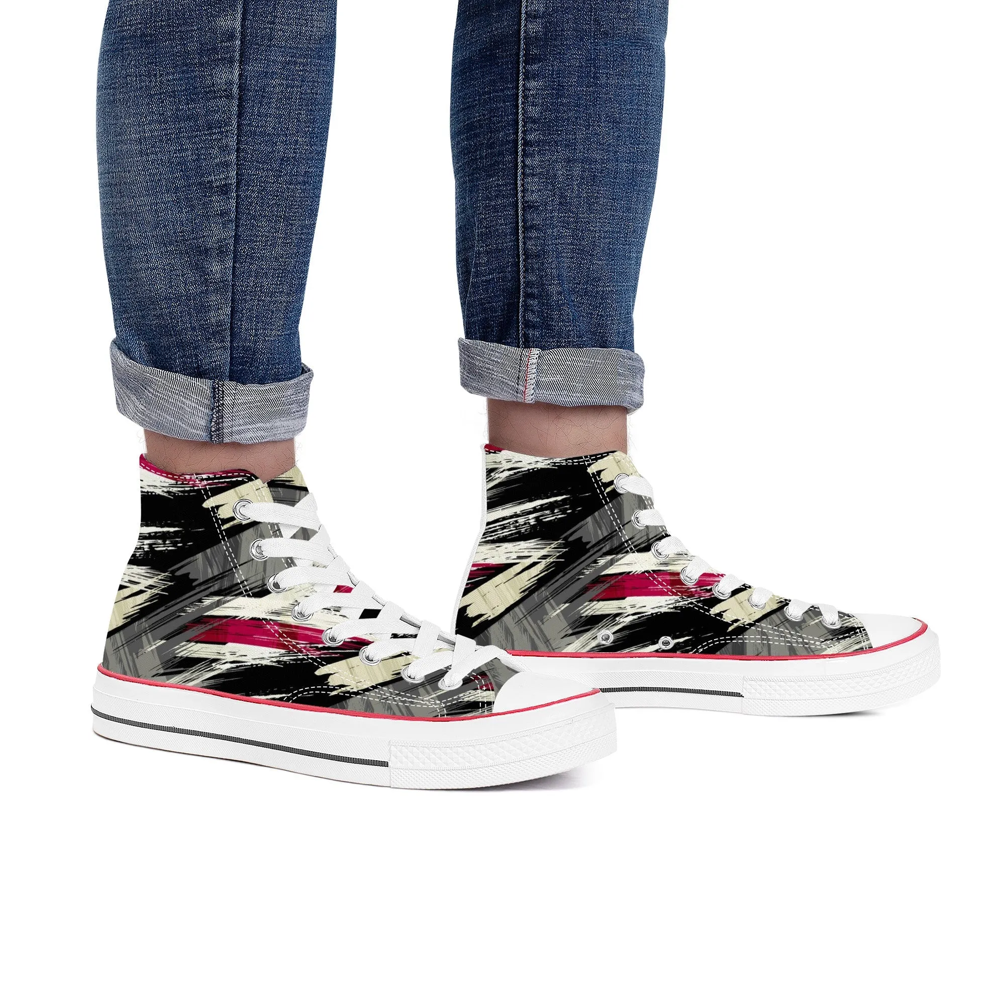 Designer Shoes High Top Canvas -D70 X1