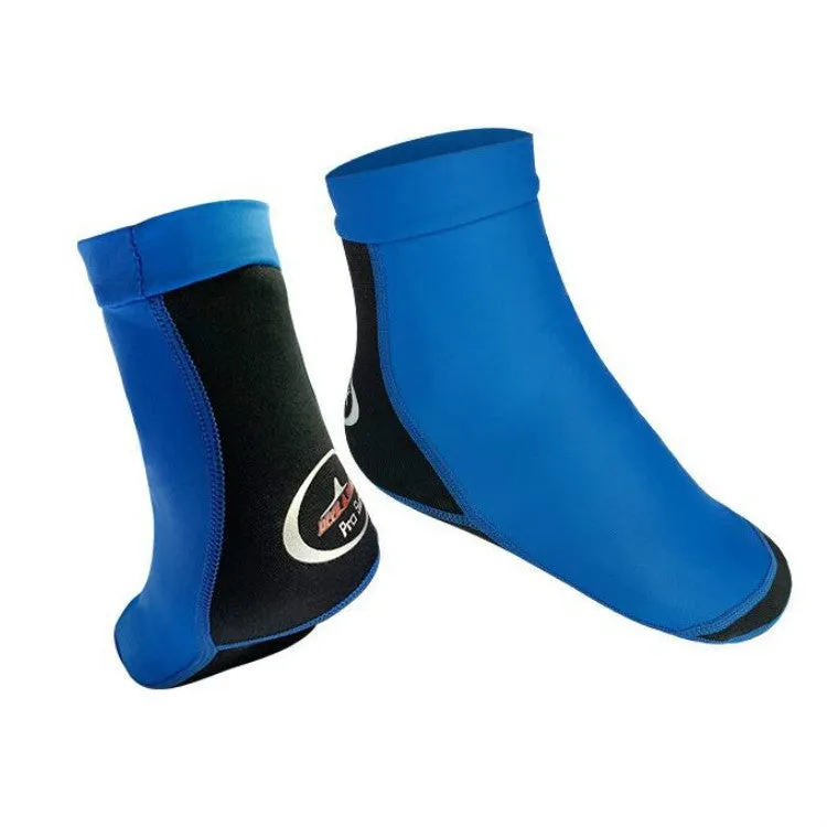 DIVE & SAIL 1.5mm Neoprene   Nylon Snorkeling Socks Diving Socks Anti-slip Anti-scratch Beach Socks, Size:L (39-42)(Men Blue)