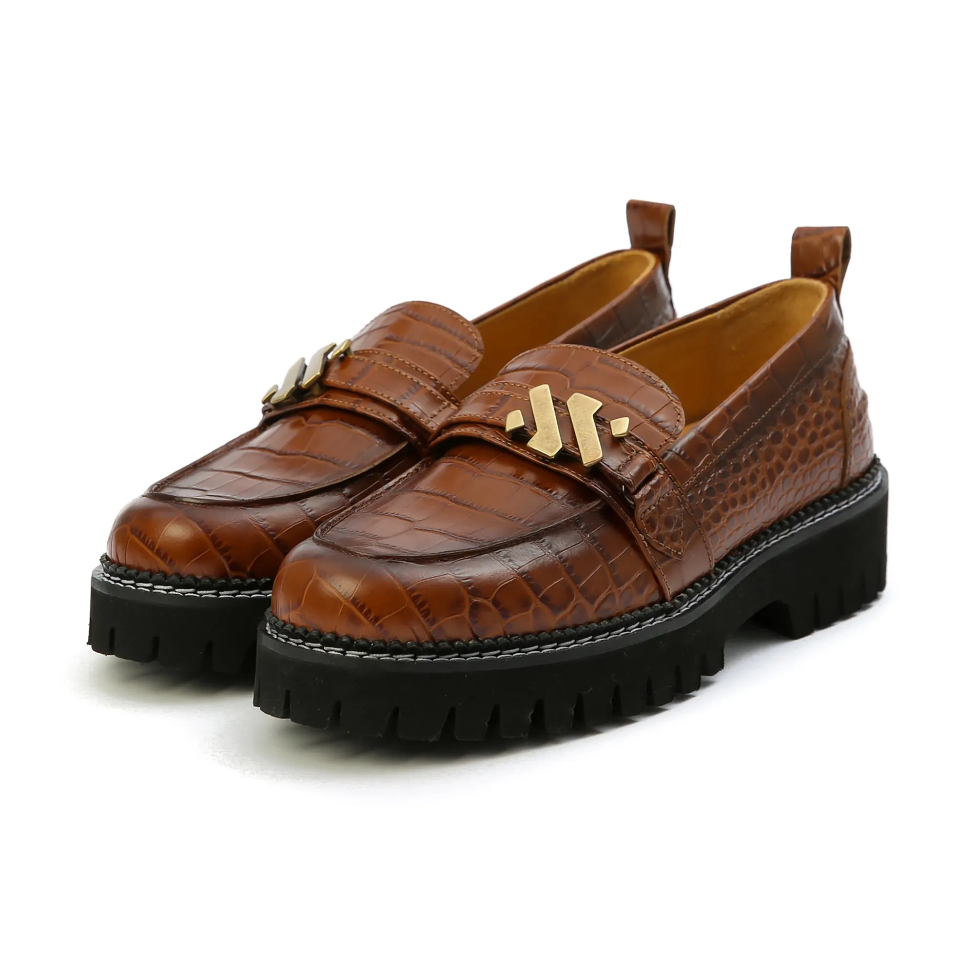 EMMY loafer - croco cognac