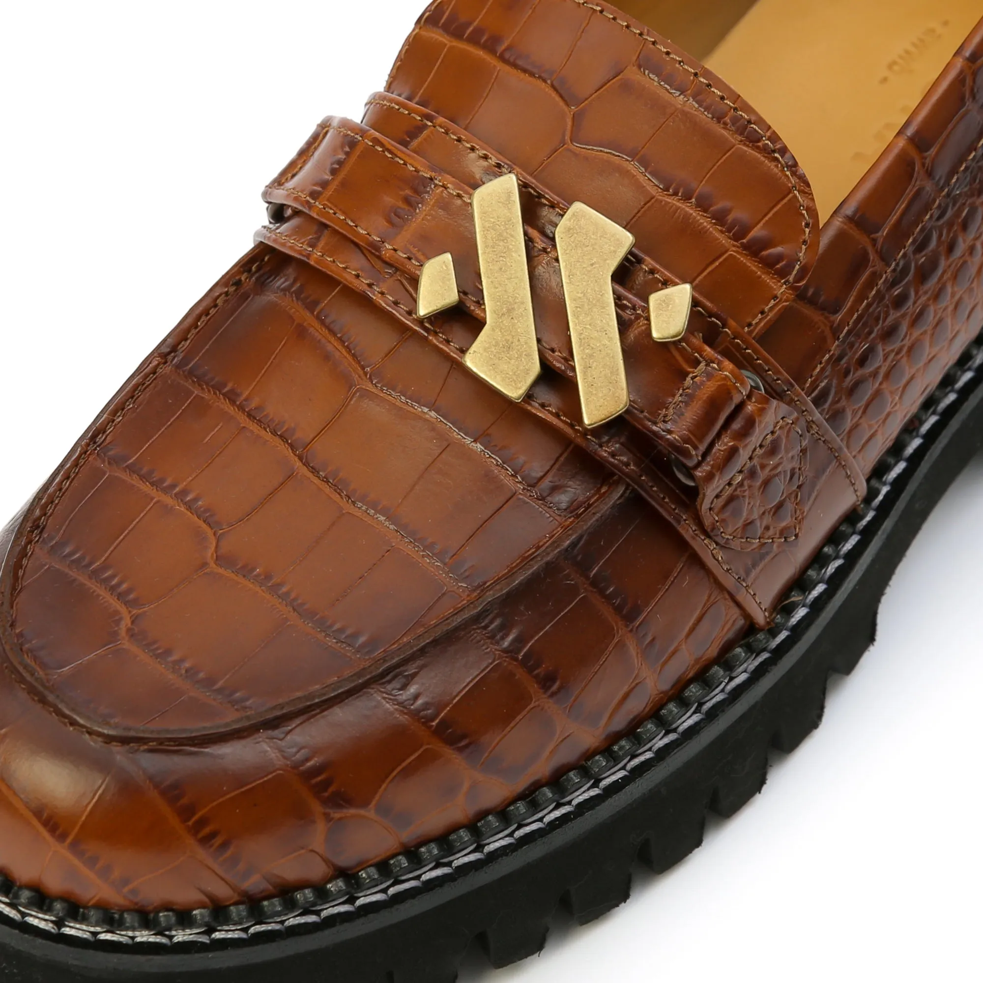 EMMY loafer - croco cognac