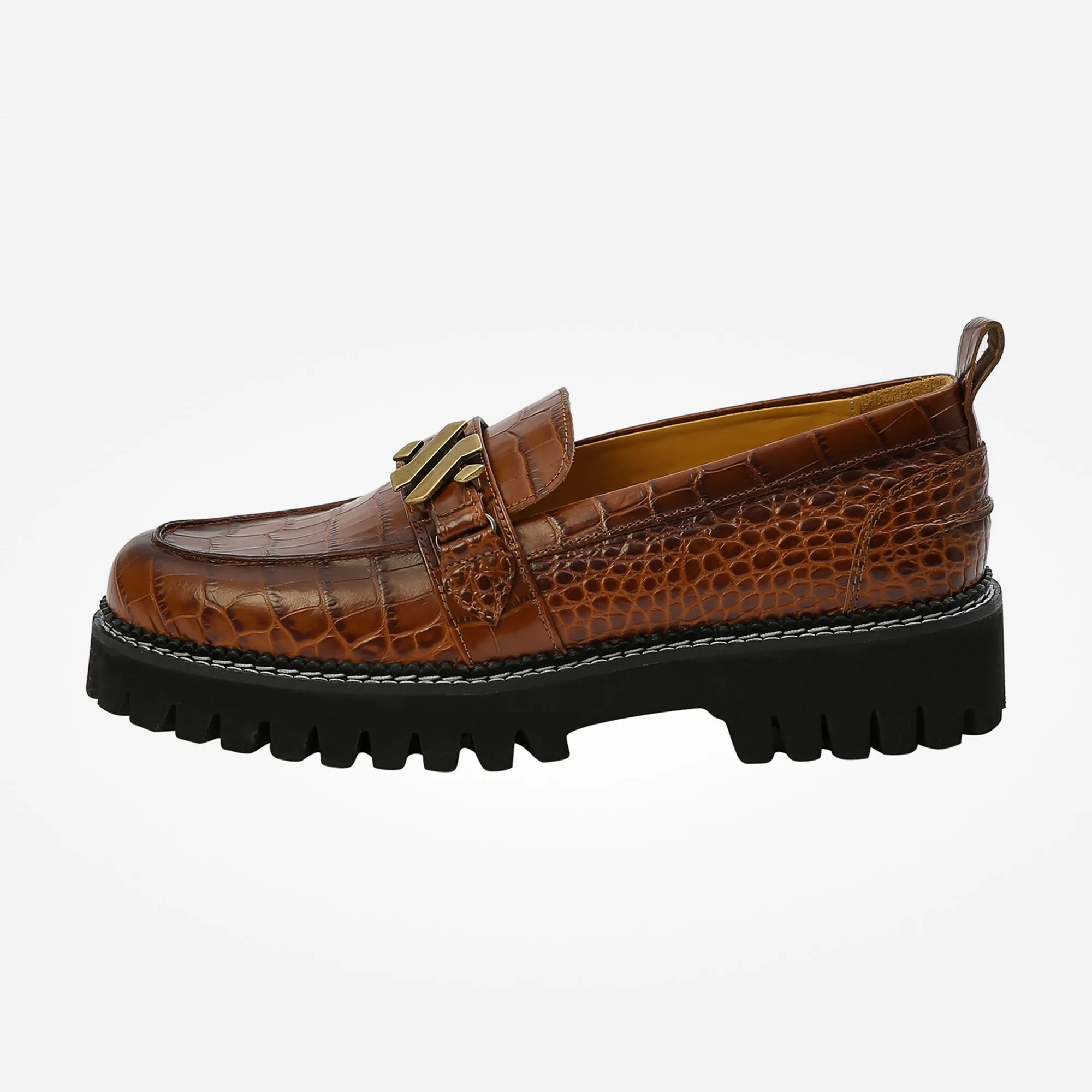 EMMY loafer - croco cognac