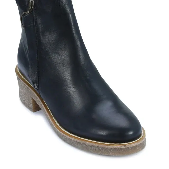 EOS Corbeau Leather Boot Zip Black LAST ONE eur 37