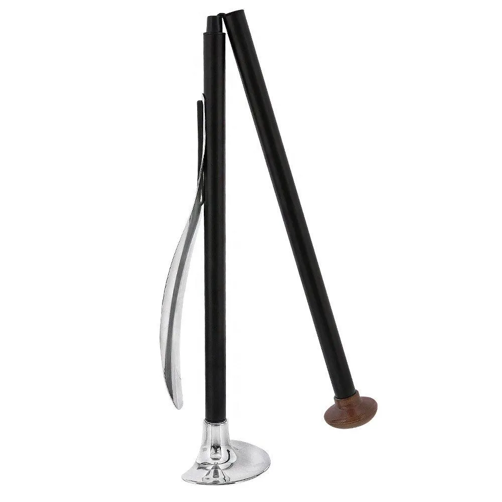 Folding EZ-Standing Shoehorn: Self-Standing, Ideal for Closet