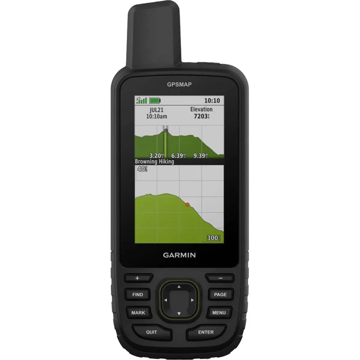 Garmin GPSMAP 67 navigator, black/green