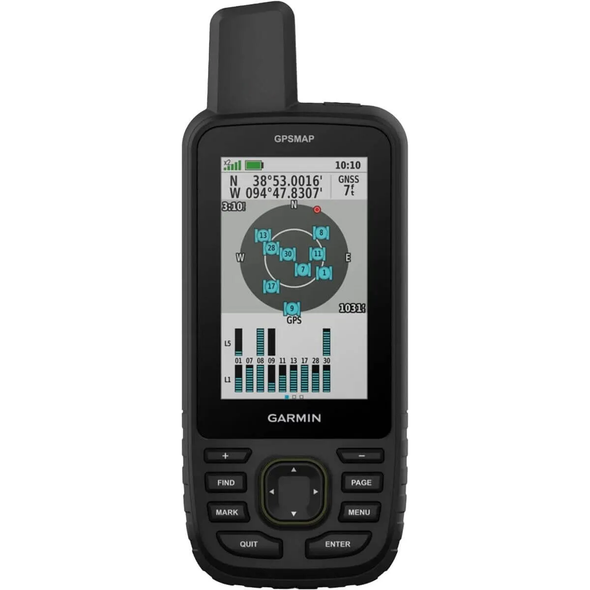 Garmin GPSMAP 67 navigator, black/green