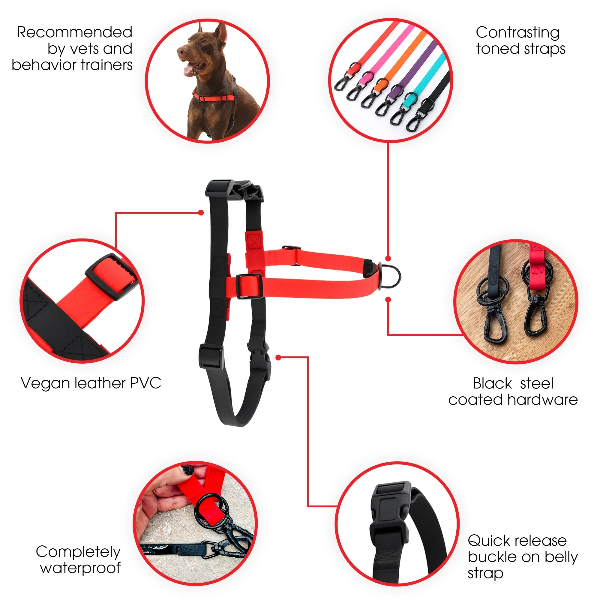 GENTLE WALK TRAINING DOG HARNESS