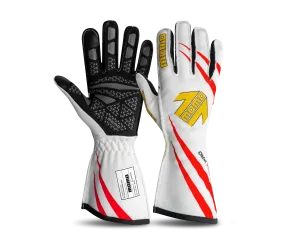 GLOVES CORSA PRO WHITE FIA