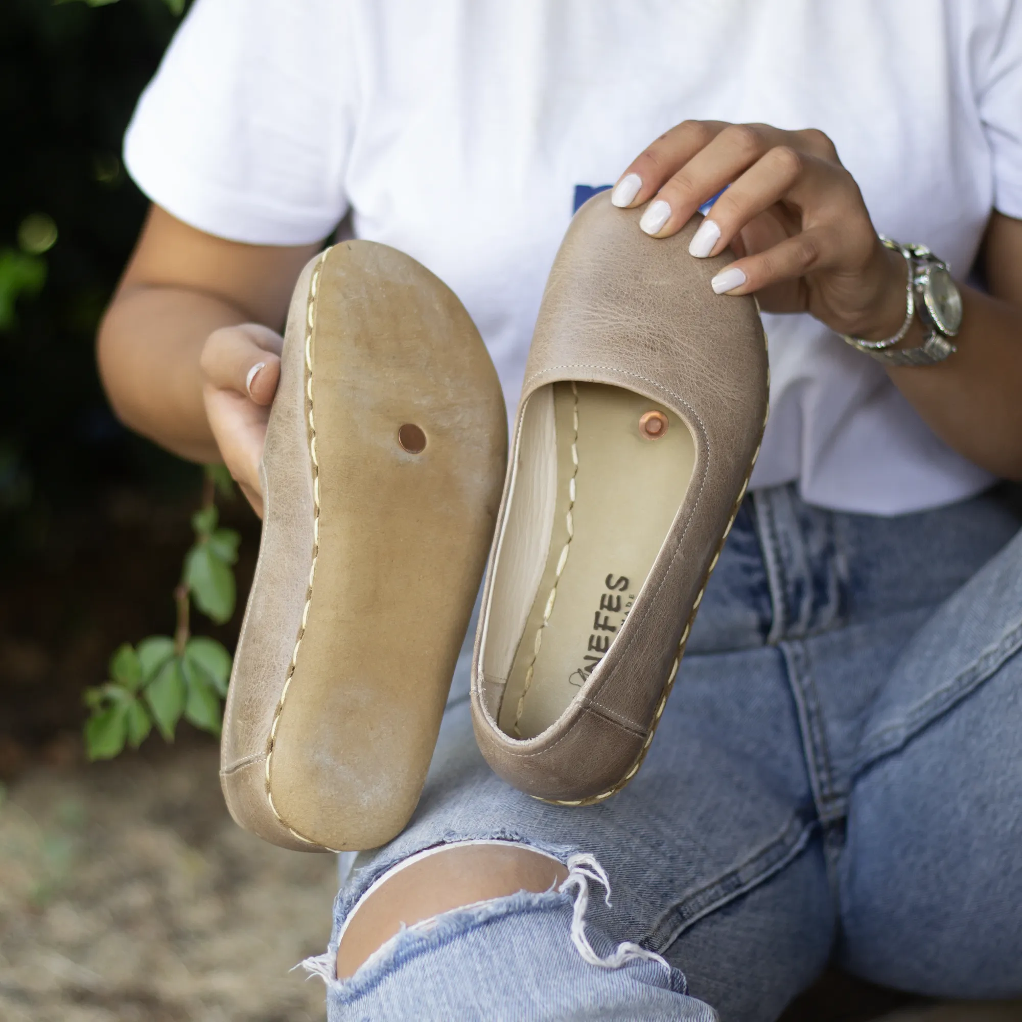 Handmade Barefoot Leather Shoes for Women in Vision