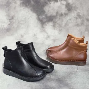 Handmade Retro Leather Ankle Boots | Gift Shoes