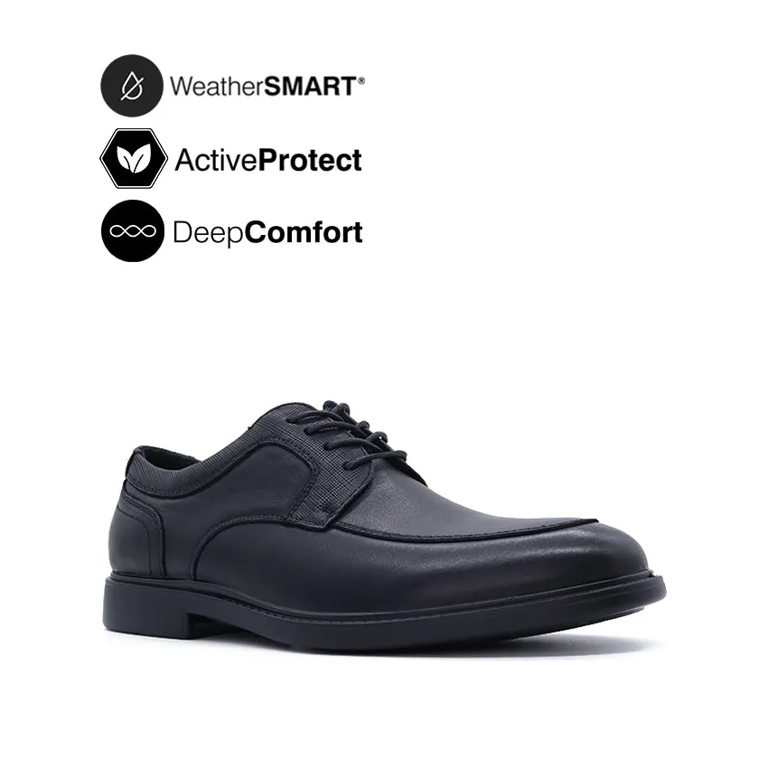 Harvey Lace Up AT Men's Shoes - Black Leather WP