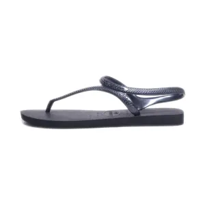 Havaianas Flat Sandals Eva Black Colour For Women